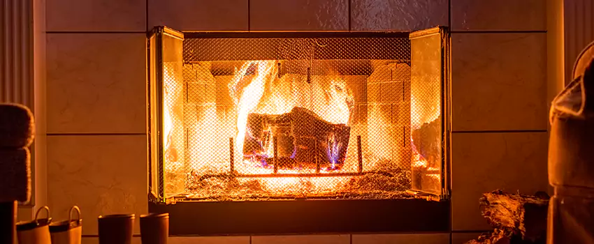 Mendota Hearth Landscape Fireplace Installation in Watauga, Texas